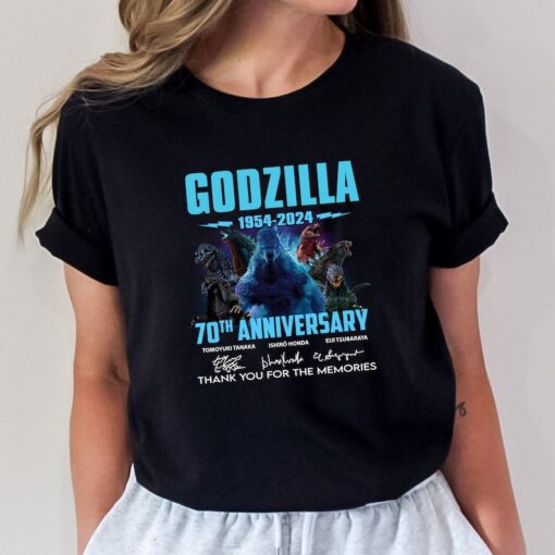 Godzilla 1954 – 2024 70th Anniversary Thank You For The Memories T-Shirt, Godzilla T-shirt