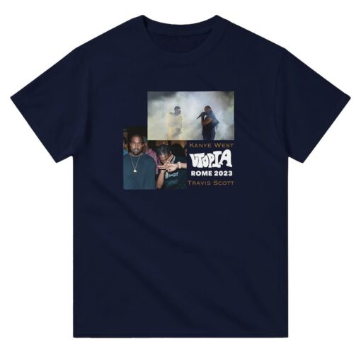 Kanye west travis Scott tshirt - graphic tee - utopia