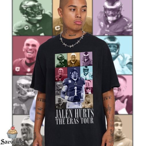 Jalen Hurts The Eras Tour Shirt, Sweatshirt, Hoodie, Football shirt, Classic 90s Graphic Tee, Unisex, Vintage Bootleg