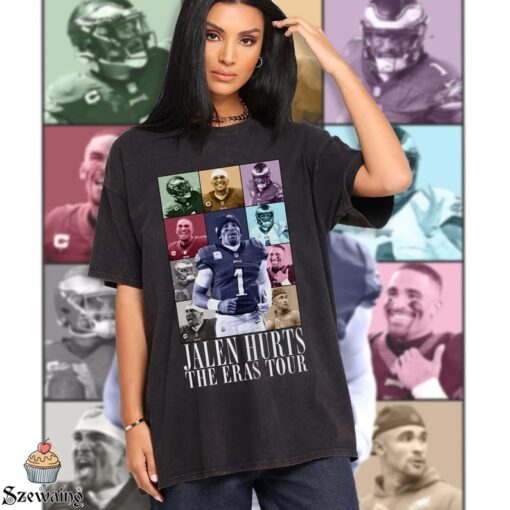 Jalen Hurts The Eras Tour Shirt, Sweatshirt, Hoodie, Football shirt, Classic 90s Graphic Tee, Unisex, Vintage Bootleg