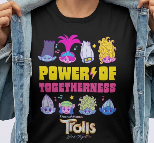 Trolls Band Power Of Togetherness Vintage Shirt, Trolls Band Together For Family Shirt, Queen Poppy Shirt