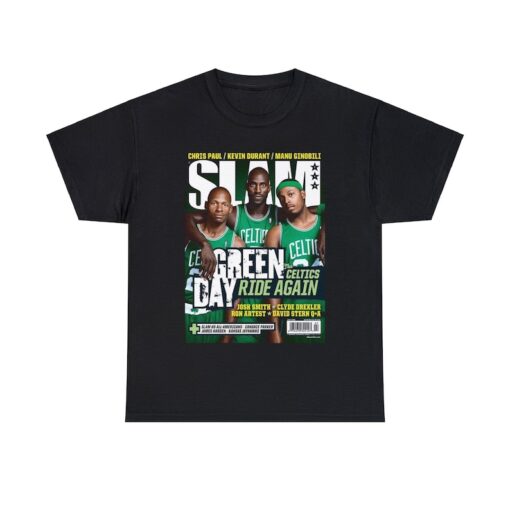 Paul Pierce Ray Allen Kevin Garnett Boston Celtics NBA Slam Cover Tee Shirt