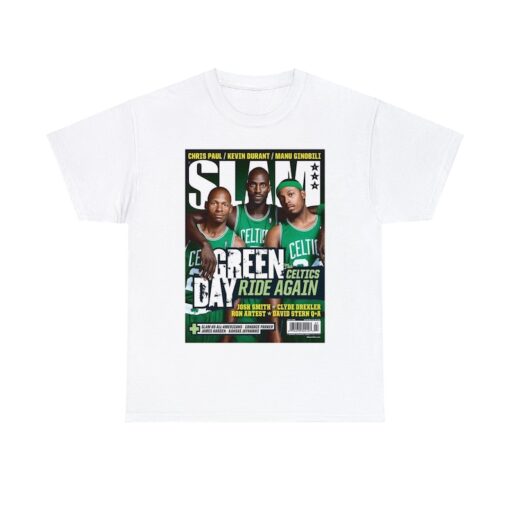 Paul Pierce Ray Allen Kevin Garnett Boston Celtics NBA Slam Cover Tee Shirt