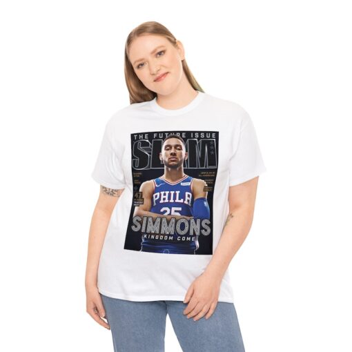 Ben Simmons Philadelphia 76ers NBA Slam Cover Tee Shirt