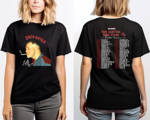 Zach Bryan The Quittin Time Tour 2024 Shirt, Country Music Singer, Zach Bryan Gift, Zach Bryan Fan Shirt