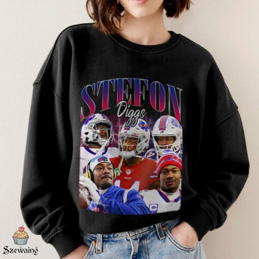 Vintage Stefon Diggs Shirt, Sweatshirt, Hoodie, Football shirt, Classic 90s Graphic Tee, Unisex, Vintage Bootleg