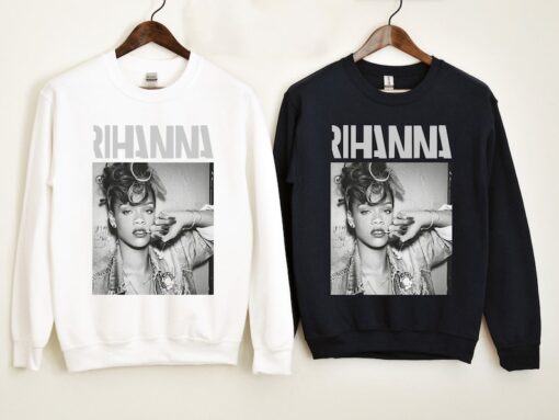 Rihanna Graphic Hip Hop Rap Bad Girl T-Shirt Gift for Men Women, Hip Hop Graphic Tee T-Shirt, Sweatshirt, Hoodie Gift