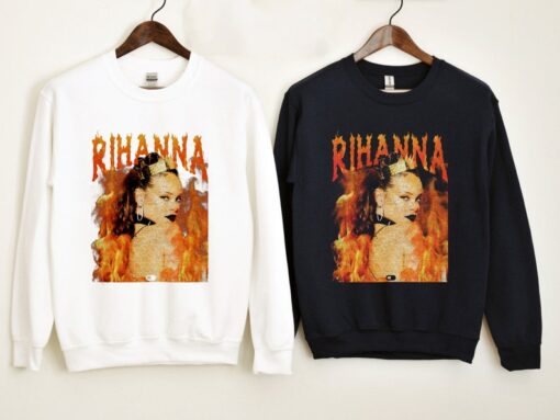 Rihanna T-shirt Cotton For Men Women, Rihanna Hip Hop Graphic Tee T-Shirt, Sweatshirt, Hoodie Gift