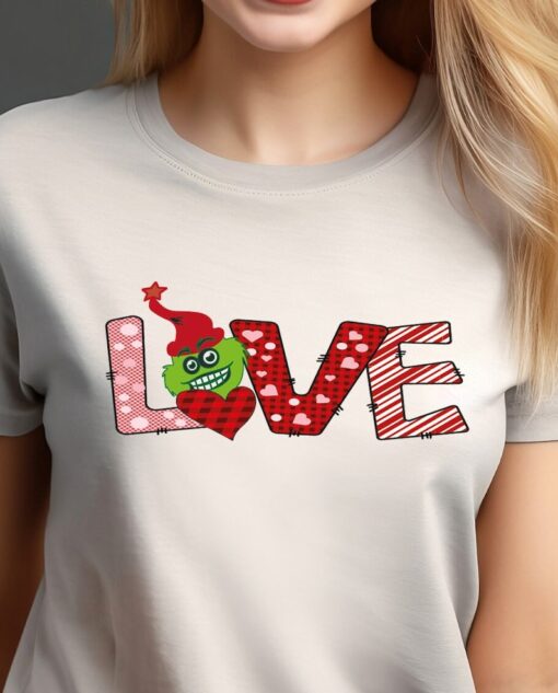 The Grinch Love T-shirt, Funny Grinch Heart Hands Shirt, Cute Grinch Hoodie, Valentine Day Gift