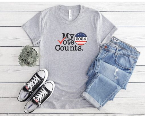 My Vote Counts T-shirt l Political T-shirt, Dems T-shirt, GOP T-shirt, Political Men's T-shirt