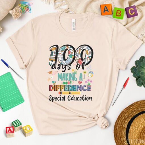 100th Day Of School Shirt,special education 100 Days Shirt,100 days of school,Sped teacher 100th day gift