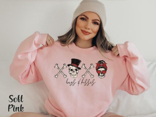 XOXO Valentine Day Shirt Valentine Skeleton Sweatshirt Valentine Love Shirt Xoxo Valentine Shirt Cute Valentine Tshirt Love Valentine Tee