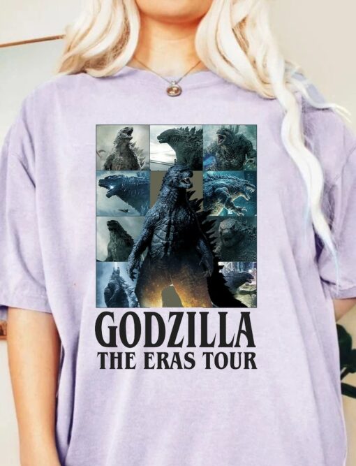 Godzilla Eras Style T-Shirt, Godzilla The Eras Tour Shirt, Retro Godzilla Shirt, Godzilla Tee, Gift For Godzilla Fan