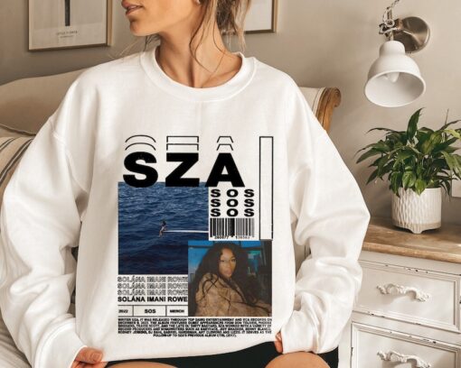 SZA SOS Album Sweatshirt, Sza New Album Aesthetic T-Shirt, Unisex Softstyle T-Shirt, Music RnB Singer Rapper Shirt