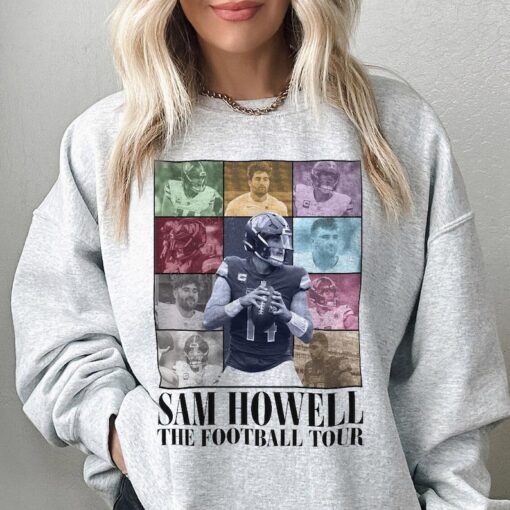 Sam Howell Washington Football Merch Shirt, Commanders Vintage 90s Bootleg Sweatshirts