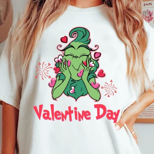 Grinch's Valentine Png, Lady Valentine Png, Happy Valentine Png, Love Heart Png, Trendy Valentine Png