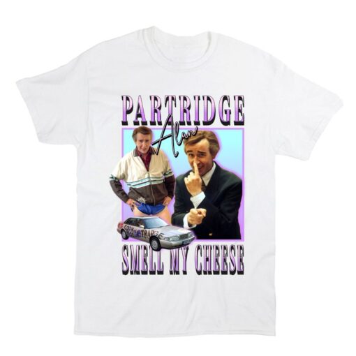 Alan Partridge Homage T-shirt, Smell my cheese, Unisex, Bootleg, Vintage, Retro, Funny Gifts for her, Gifts of Him