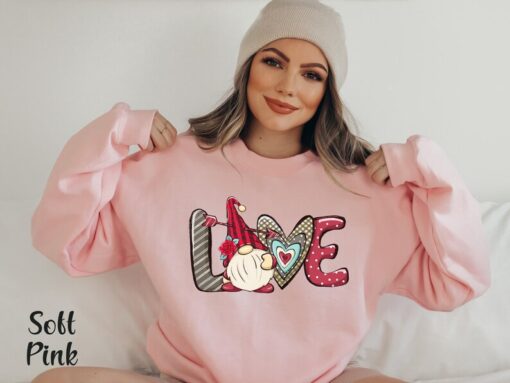 Gnomes Valentine Day Sweatshirt Valentine Love Gnomes Shirt Love Gnomes Valentine Shirt Love Valentine Gnomes Gift Matching Valentine Tshirt