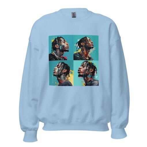 Travis Scott Crewneck Sweatshirt - Colorful Graphic Travis Scott Crewneck - Cactus Jack Crewneck - Gift for Travis Scott