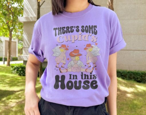 There's Some Cupid's In This House Shirt, Funny Valentine's Day Sweatshirt, Cupid Valentines Day Gift