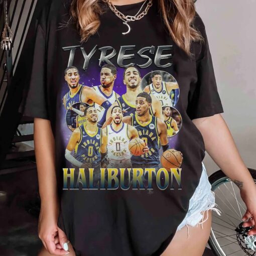 Tyrese Haliburton Vintage Graphic 90s Unisex T-Shirt, Vintage Tyrese Haliburton Graphic 90s T-shirt