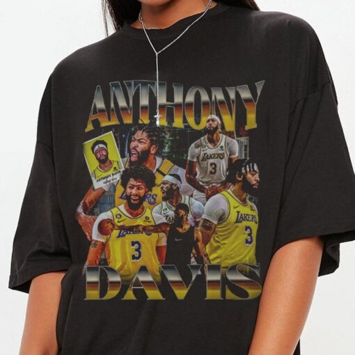 Limited Anthony Davis Shirt Basketball Vintage 90s Design Retro Bootleg Fans Tshirt Sport American Homage Classic