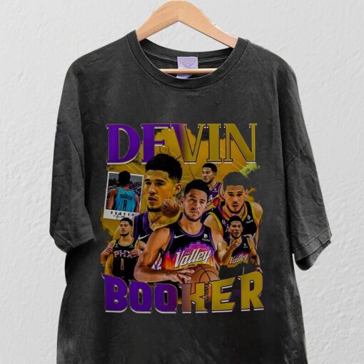 Vintage Style Devin Booker T Shirt, Basketball shirt, Classic 90s Graphic Tee, Unisex, Vintage Bootleg, Gift, Retro