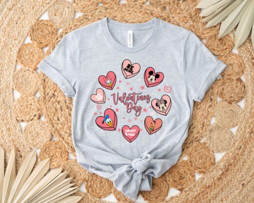 Disney Heart Valentines Shirt, Mickey and Friends Valentine Shirt, Disney Couple Shirt, Matching Valentine Shirt, Valentines Day Shirt