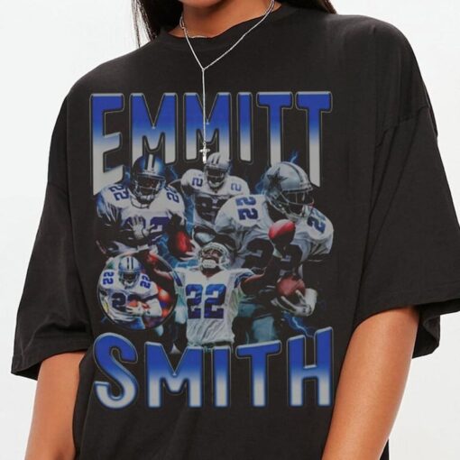 Vintage 90s Graphic Style Emmitt Smith T-Shirt, Emmitt Smith shirt, Vintage Oversized Sport Tee