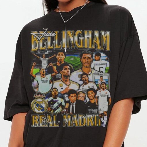 Vintage 90s Graphic Style Jude Bellingham T-Shirt, Jude Bellingham Shirt