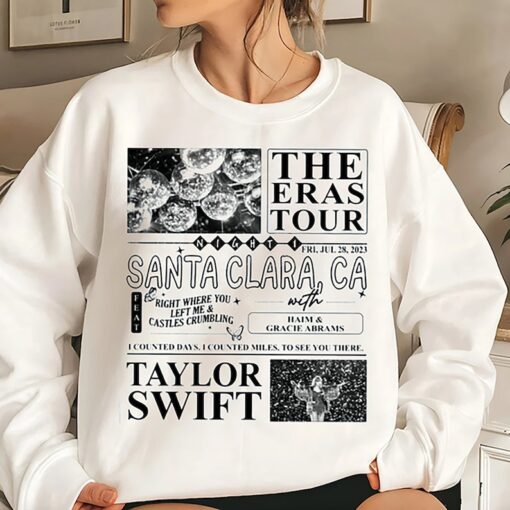 Ta.ylor Concert t Embroidered Sweatshirt, Y2K Style Embroidered Crewneck, Music Merch, World Tour Tayl.or Swiftie Merch