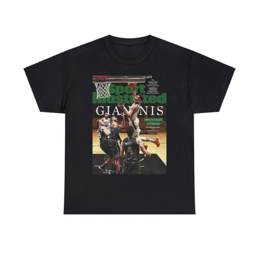 Giannis Antetokounmpo Milwaukee Bucks NBA Sports Illustrated Tee Shirt