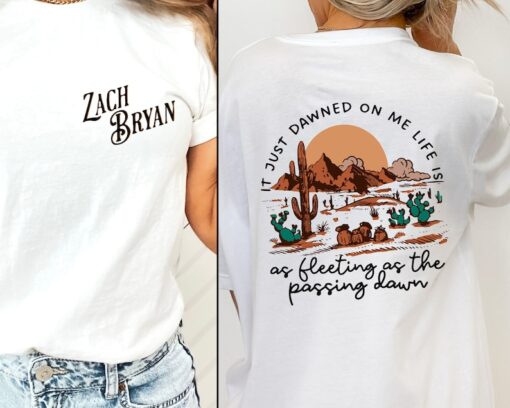 Zach Bryan Shirt, It Just Dawned On Me T-Shirt ,Western Songs ,American Heartbreak Shirt, Zach Bryan Concert Gift