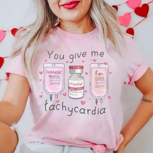 Nurse Valentine's Day Shirt - Pharmacist Critical Care ICU PICU Rn Valentine Tshirt, Micu Sticu Cvicu Vday gift, Pharmacy Tech T-Shirt