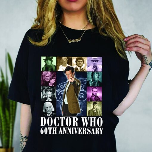 Doctor Who The Eras Tour Shirt, Doctor Who 60th Anniversary 1963 - 2023 Signature Thank You For The Memories T-Shirt