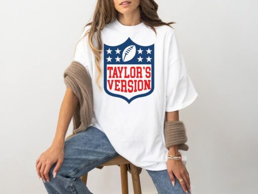 Taylors Version NFL Shirt, Travis Kelce Merch, Travis and Taylor Kelce Sweathirt, Chiefs Taylors Version Shirt