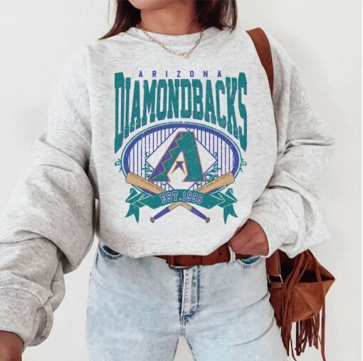 Vintage Arizona Diamondback Baseball EST 1998 Sweatshirt, Arizona Vintage Shirt, baseball shirt