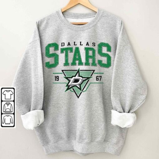 Vintage Dallas Stars 90s Hockey Sweatshirt, Retro Dallas Stars Crewneck, NHL Sweatshirt,Dallas Stars Shirt