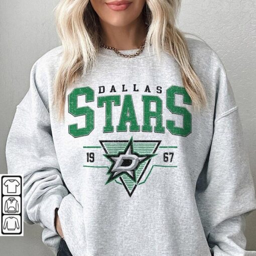 Vintage Dallas Stars 90s Hockey Sweatshirt, Retro Dallas Stars Crewneck, NHL Sweatshirt,Dallas Stars Shirt