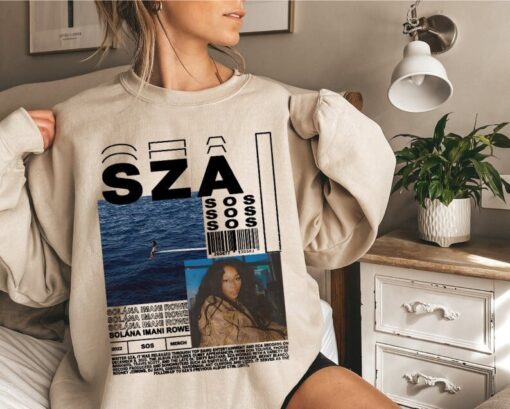 SZA SOS Album Sweatshirt, Sza New Album Aesthetic T-Shirt, Unisex Softstyle T-Shirt, Music RnB Singer Rapper Shirt