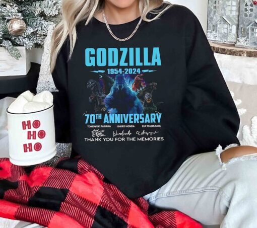 Godzilla Shirt, Godzilla 1954 – 2024 70th Anniversary Thank You For The Memories Shirt