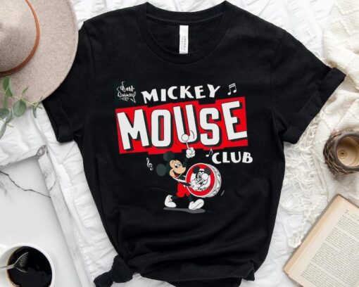 Mickey Mouse Club Retro Shirt, Mickey Steamboat Willie T-shirt, Disneyland Trip Gift, WDW Matching Family Shirts