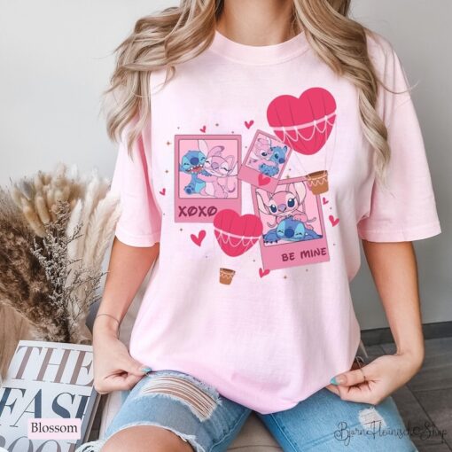 Stitch Angel Valentine Sweatshirt, Stitch Valentine Shirt, Disney Valentine Shirt, Valentine Day Shirt