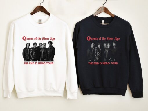 Queens of the Stone Age The End is Nero Tour T-Shirt Gift Fan Gift For Fans T-Shirt, Sweatshirt, Hoodie Gift