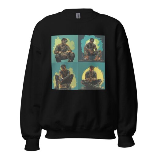 Travis Scott 'Lunar' Crewneck Sweatshirt - Colorful Graphic Travis Scott Crewneck - Cactus Jack Crewneck - Gift for