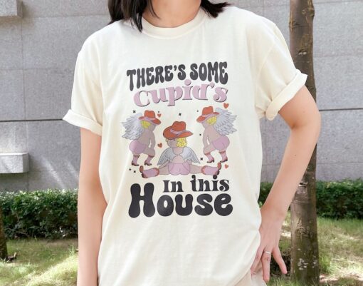 There's Some Cupid's In This House Shirt, Funny Valentine's Day Sweatshirt, Cupid Valentines Day Gift