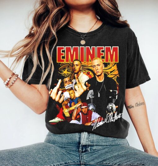 Retro Eminem Rapper T-shirt, Sweatshirt, Hoodie, Eminem T-shirt, Eminem Graphic Tee, Rap Music Shirt, Rap Vintage Tee