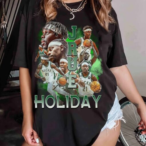 Jrue Holiday Vintage Graphic 90s Unisex T-Shirt, Vintage Jrue Holiday Graphic 90s T-shirt, Bootleg Rap Tee