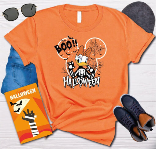 Disney Halloween Boo Shirt, Kid Halloween Tee, Mickey And Minnie Shirt, Halloween Disney Family Matching T-Shirt