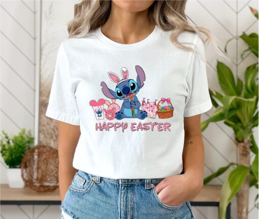 Disney Stitch Happy Easter Shirt, Disney Stitch Happy Easter Shirt